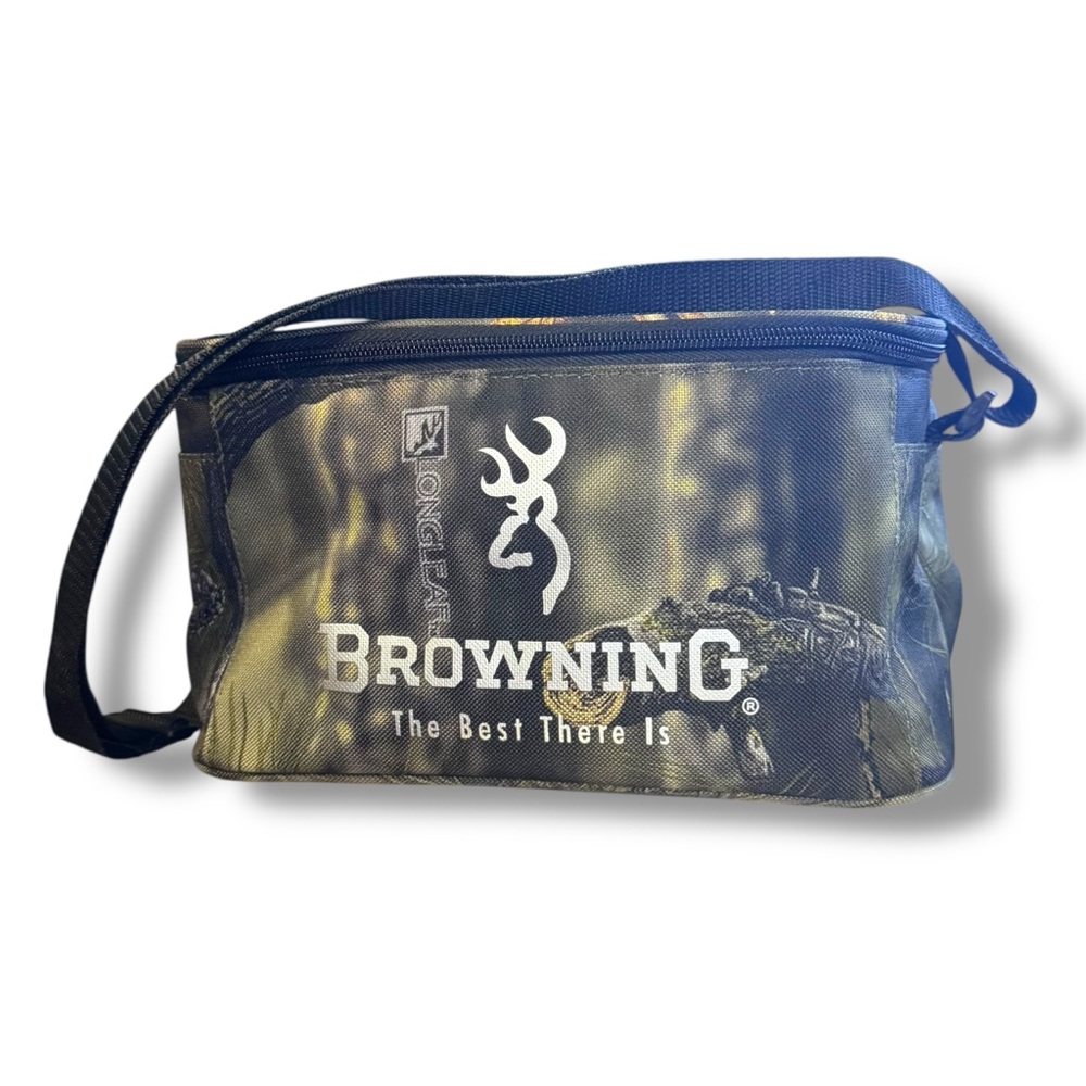 Browning 6 Can Soft Sided Camo Cooler Bag For Outdoor Hunting Fishing Deer Beer